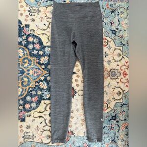 232 Nike Dri-Fit Gray Training Leggings Small S Athletic Gym Running